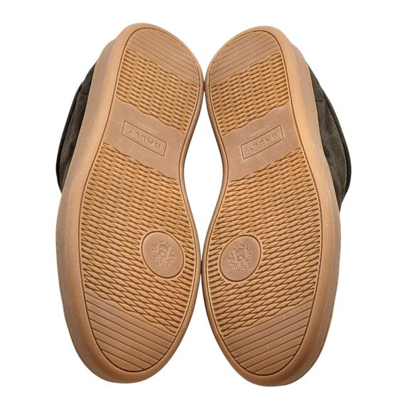 Bally Crest Romy Suede Slip On Men’s Sneakers Dark Brown - NWB $400 - Picture 6 of 7